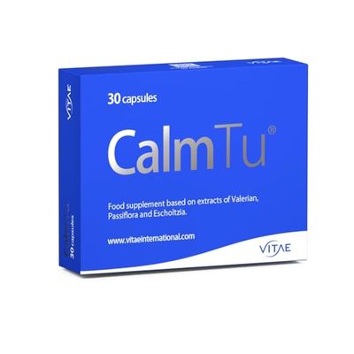 Vitae CalmTu 30 Capsules, Valerian, Passionflower and California Poppy, Relax Naturally, No Side Effects, Natural Ingredients