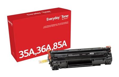 Everyday by Xerox Mono Toner compatible with HP 35A HP 36A HP 85A (CB435A/ CB436A/ CE285A), Standard Capacity