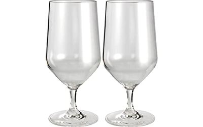 Brunner 0830211N.C71 Set Beerglass Tulip, Set Calici da Birra per Campeggio, Barca, Picnic, Calici Infrangibili in Tritan, Volume 46 Cl