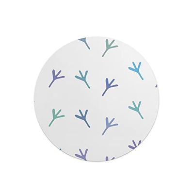 Questo Casa, Tapis de Souris Rond imprimé numérique avec Fond antidérapant pour Bureau et Maison Diamètre 22 cm