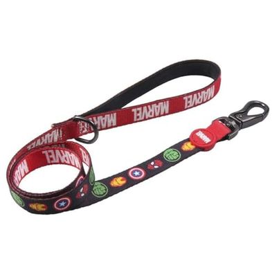 Cerdá - For Fan Pets - Collar para Perro Estampado con Motivos Marvel y Tejido Resistente | Fabricado en Poliéster 100%, con Enganche Metálico y Adorno - Licencia Oficial Marvel