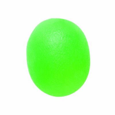 CanDo Hand exerciser - finger strengthener CanDo® exercise ball / stress relief ball - oval, green (medium)