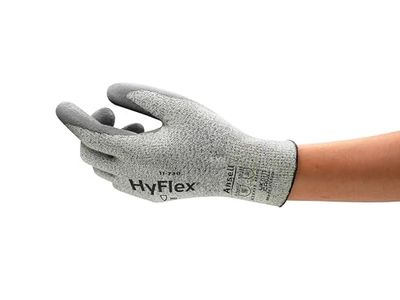 Ansell Hyflex 11-730 Safety Work Gloves Mechanical Protection, Size 10 (XL), Gris (12 Paires)