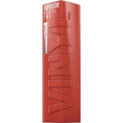 Maybelline New York Lip Colour, Smudge-free, Long Lasting up to 16h, Liquid Lipstick, Shine Finish, SuperStay Vinyl Ink, 125 Keen