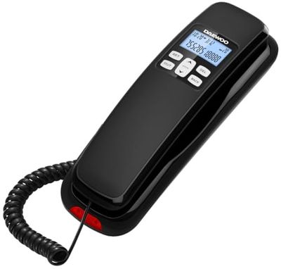 PRENDELUZ Telefono da gondola con schermo, design moderno, funzioni di base, ideale per uso domestico o ufficio e comunicazioni quotidiane.