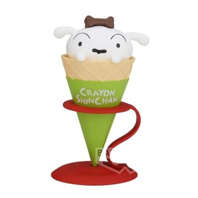 Banpresto Co., Ltd. Matita Shinchan - Ice Cream Collection - Shinchan & Shiro - Ver.(B: Shiro) Statua 12 cm