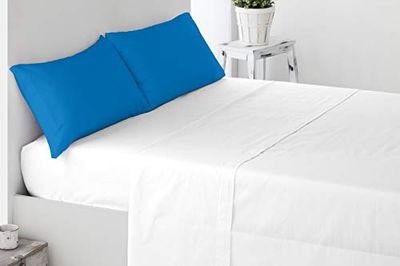 Miracle Home 9.00884E+12 fronha almofada, algodão 50% poliéster, azul, cama 135