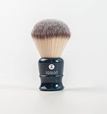 Epsilon Pennello da Barba Sintetico Blu 51/26 mm, Tinta Unita, Estándar