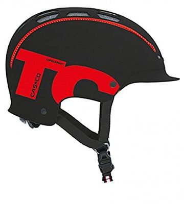 Casco Urbanic TC - Casco multiuso, color negro / rojo, talla M, 56-59 cm