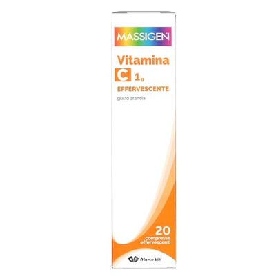 MASSIGEN C- Viti 1 g Integratore di vitamina C, 84 g, 84 grammo, 1