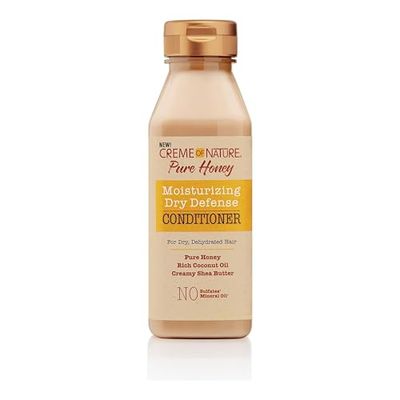 Creme Of Nature Pure Honey Moisturizing Dry Defense Conditioner, Balsamo Idratante per Capelli Secchi al Miele, 350 ml