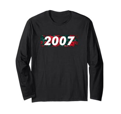 Decorazioni Vintage 18° Compleanno Vintage 2007 18 Anni Maglia a Manica