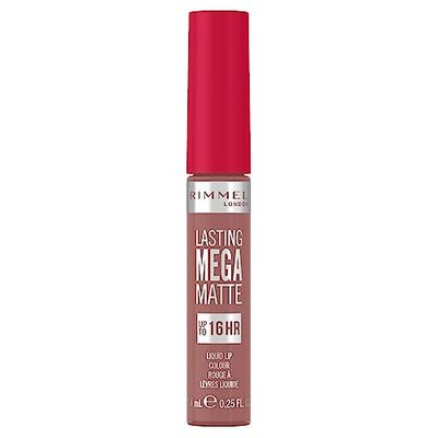 Rimmel London Rossetto Liquido Lasting Mega Matte, Rossetto Liquido a Lunga Durata per Labbra Morbide con Finish Mega Matte, Formula Vegana con Squalane e Olio di Cocco - 709 Strapless, 7.4ml