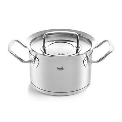 Fissler Original-Profi Collection Olla de 2,1 L y 16 cm de diámetro, acero inoxidable, con tapa de metal, escala de medición interior, inducción