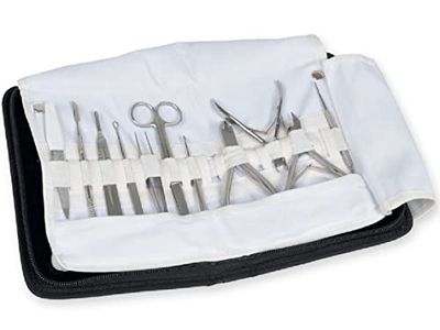 Gima - Kit de podologie pour pédicure professionnelle et manucure professionnelle, 11 outils en acier inoxydable, boîtier de protection