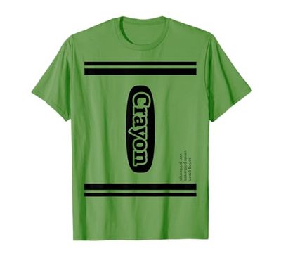 Crayon Primavera Verde Gruppo Costume Maglietta