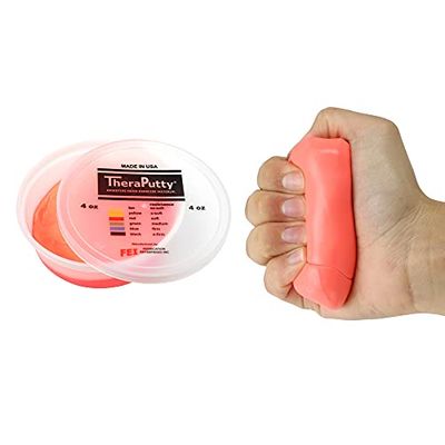 CanDo TheraPutty - Pâte à malaxer - 113 g - rouge (souple)