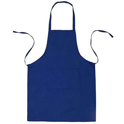BE-TOOL Chefs Schort Chefs Schort, Volwassenen Vrouwen Unisex, Duurzaam Comfortabel Met Voorzak Wasbaar Voor Koken Bakken Keuken Restaurant Craft, koningsblauw, 70CMx60CM