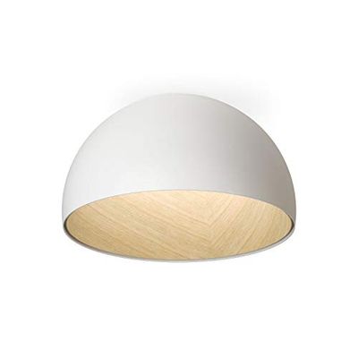 PLAFONIERA DA SOFFITTO TONDO GRANDE RETTITA 1 LED PLATE 26W 2700K CON DIFFUSORE IN POLICARBONATO SERIE DUO COLORE BIANCO 38X70X70 CM (REFERENTO: 487893/1A)