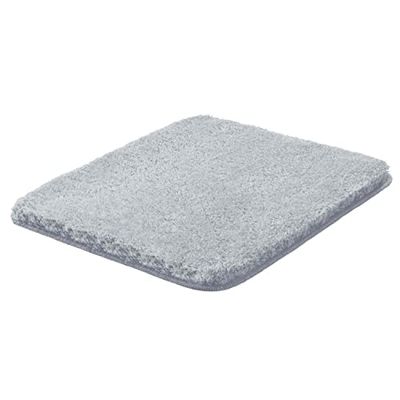 Grund Melange Tappeto per Il Bagno, Poliacrilico Ultrasoft, Argento, 50x60 cm