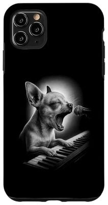 Chihuahua Playing Keyboard Piano Player Dog Lover Case for iPhone 11 Pro Max