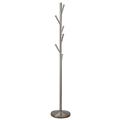 Kira Home Revel Addison 67" Free Standing Metal Coat Rack - Satin Steel, CR37-354403
