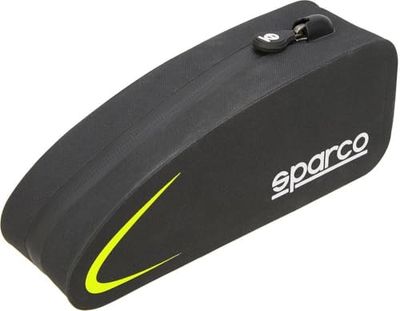 Sparco Borsa gialla da telaio per bici in nylon impermeabile e antiurto con cerniera resistente