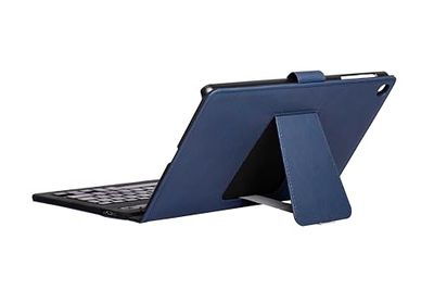 SilverHt Bookcase Wave Samsung Galaxy Tab A8 2022 10.5 Azul + Teclado Bluetooth