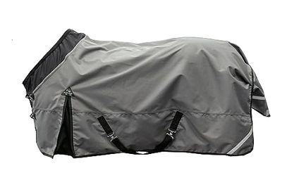 HKM Liberty Couverture de cheval Gris/Noir 145 cm
