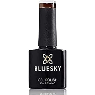 Bluesky Vernis Gel Semi Permanent Cure sous Lampe UV/LED Dark Brown Marron Foncé 10 mL