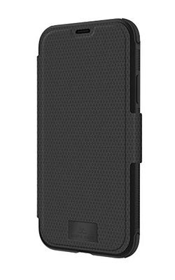 Black Rock - Robuuste portemonnee voor Apple iPhone XR in het boekje, vak, magnetische houder, TPU (zwart)