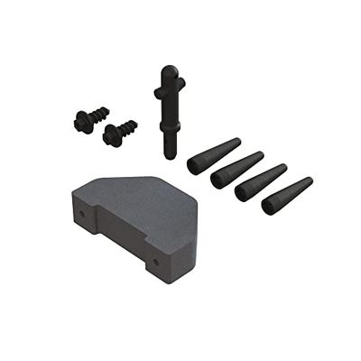 ARRMA ARA320694 skumstötfångare och rullbågsfixeringsset, grå/silver