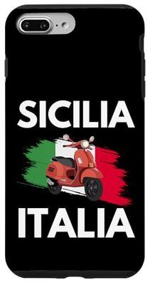 Sicilia Italia Y Ciclomotor Italiano En Sicilia Carcasa para iPhone 7 Plus/8 Plus