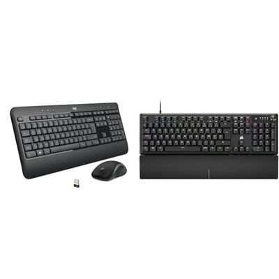 Logitech MK540 Geavanceerde Draadloze & CORSAIR K70 Core RGB Mechanisch Gaming
