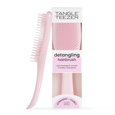 Tangle Teezer Escova Ultimate Detangler - Escova desenredante para cabelo seco e molhado - adequado para todos os tipos de cabelo - palhetas de altura dupla para menos quebra e sem nós - rosa