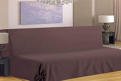 HomeMaison HM69F516-80 Sofa Cover for BZ Polyester 190 x 140cm, polyester, taupe, 190x140 cm