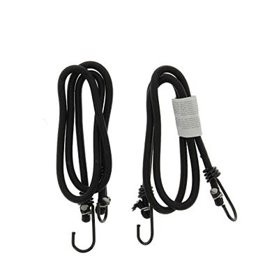 esKapad 2 elastische spanbanden, met haken, sandow, 1 m, ideaal voor fiets, camping