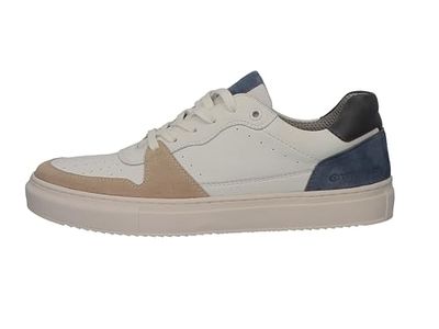 TOM TAILOR Men's 7458000003 Sneaker, White Navy, 10.5 UK