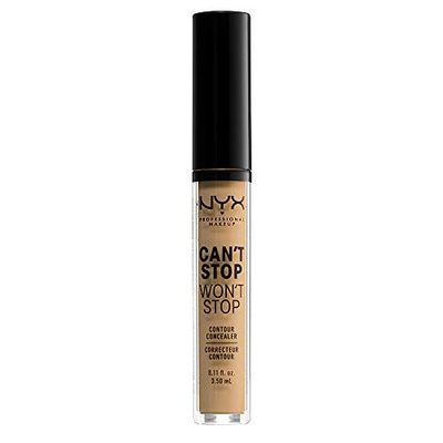 NYX Professional Makeup Correttore Can't Stop Won't Stop, Correttore Viso Liquido, Adatto a Tutti gli Incarnati, Alabastro, Confezione da 1