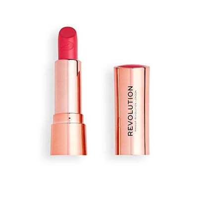 MAKEUP REVOLUTION Satin Kiss Lipstick Cutie Rich and Creamy Lipstick Formula with Velvet Finish