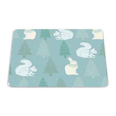Bonamaison, Tapis de Souris Rectangle Imprimé Numériquement, Fond Antidérapant, pour Bureau et Maison, Taille: 22x18cm