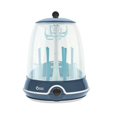 Babymoov Esterilizador Turbo Plus, esterilizador de babetes 2 em 1, secador de biberões, esterilização em 6 minutos, até 6 garrafas e acessórios