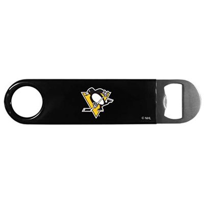 NHL Pittsburgh Penguins - Apribottiglie a collo lungo, colore: Nero