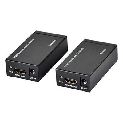 Ewent Extender HDMI 1080p 60m su Cavo LAN Ripetitore su Singolo Cavo Cat.6 Cat.7