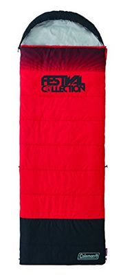 Coleman Festival saco de dormir, adulto unissexo, vermelho e cinzento, solteiro (225 x 80 cm)