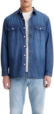 Levi's Jackson Worker Camisa, Sterling Dark Wash, L Hombre
