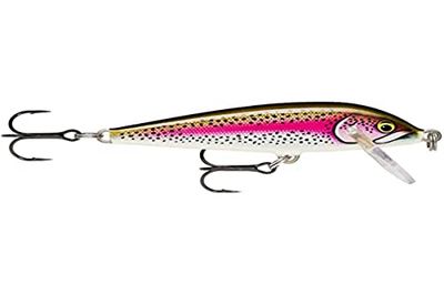 Rapala - Esca da Pesca Artificiale Spinning CountDown - Esca di Simulazione per Pesca in Acqua Dolce in Legno di Balsa - Prof. Nuoto 1.5-2.4m - 7cm/8g - Prodotta in Estonia - Artistic Rainbow Trout, Taglia unica
