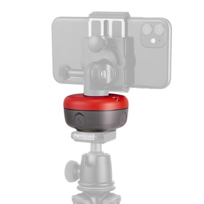 JOBY Spin Testa Elettronica Bluetooth, Motion Control, Base Panoramica Motorizzata per Smartphone, Video Panoramici, Attacco Treppiede, Vlogging, Content Creator, Riprese, Timelapse, Controllo con App