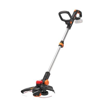 WORX Nitro Coupe-Bordures 3 en 1 sans Fil 20V WG173E.9, dimaètre de 33 cm, Moteur brushless, tête pivotante à 90°, Conception à Double Ligne, avance Automatique, Livré sans Batterie ni Chargeur