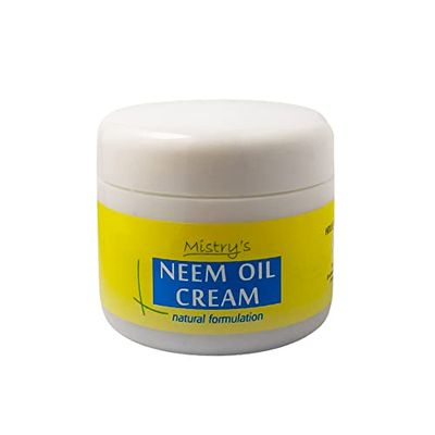 Mistry's Potenised Neem Oil Cream 50g - Herbal Body Cream & Moisturiser, Gentle & Moisturising for Allergy Prone, Itchy, Sensitive Skin - Additive Free, Vegan,